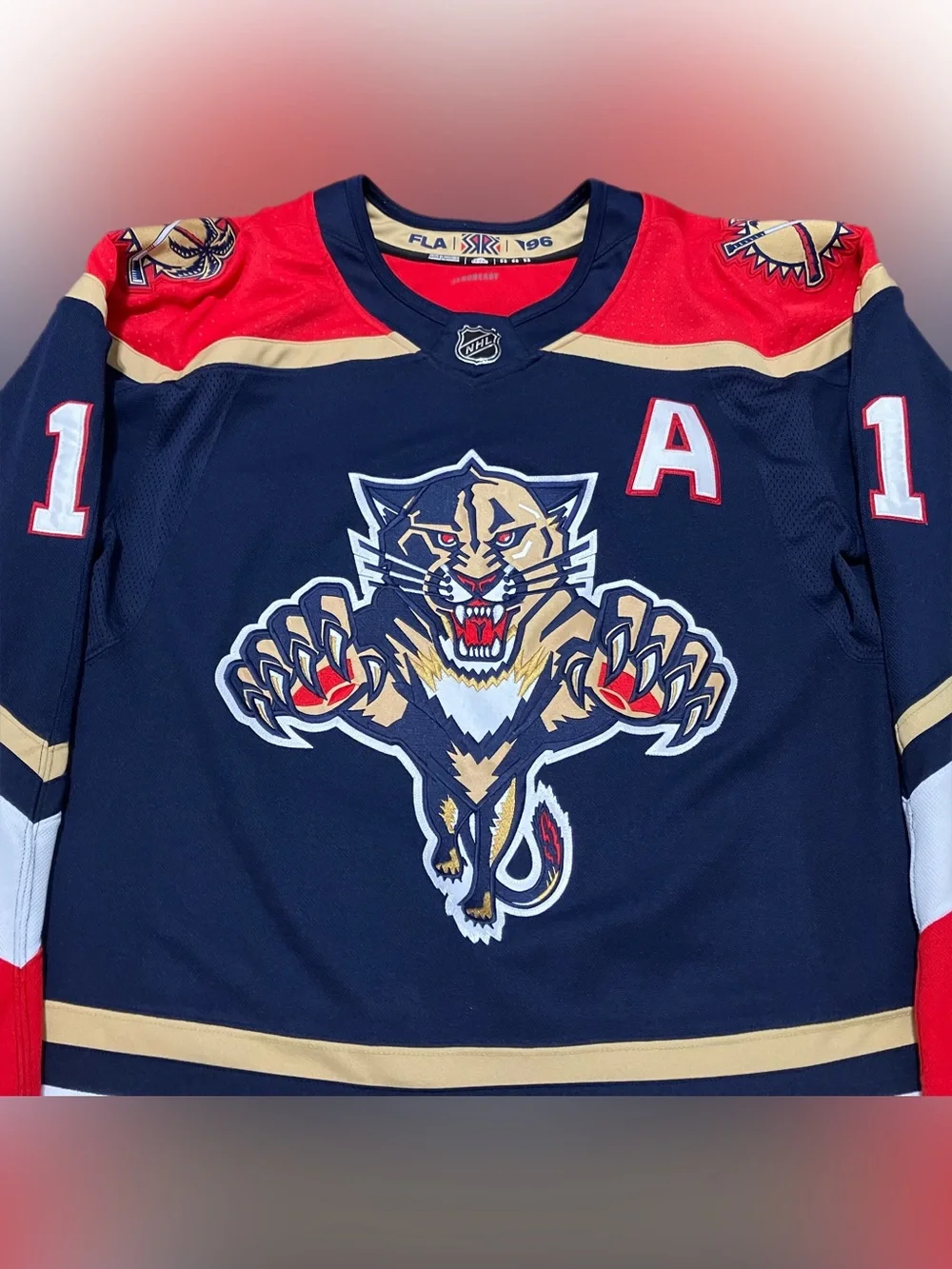 Florida Panthers Customized Reverse Retro 1.0 Adidas NHL Hockey Jersey Size 52